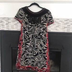 Anthropologie boho dress size small